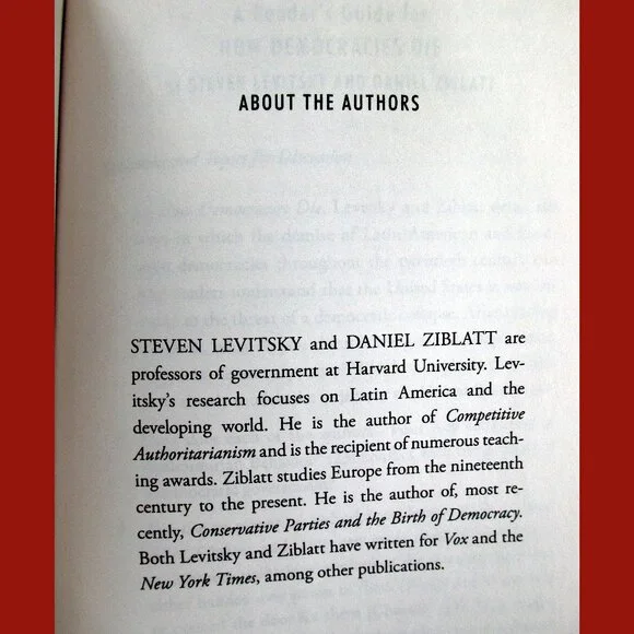 Book: How Democracies Die by Steven Levitsky & Daniel Ziblatt - Picture 15 of 16